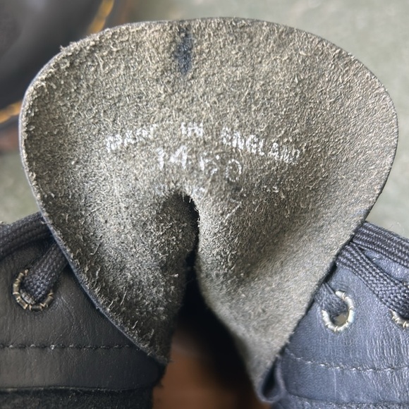 Dr. Martens Black 1460 Vintage Made in England Lace Up Boots Mens UK Sz 7 - Picture 12 of 15